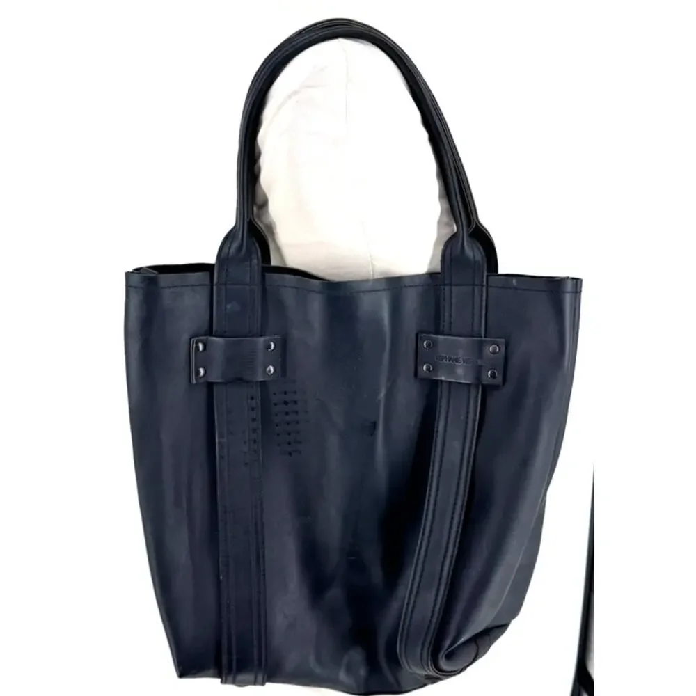 Stephane Verdino Bag Paris Black PVC Tote Faux Leather
